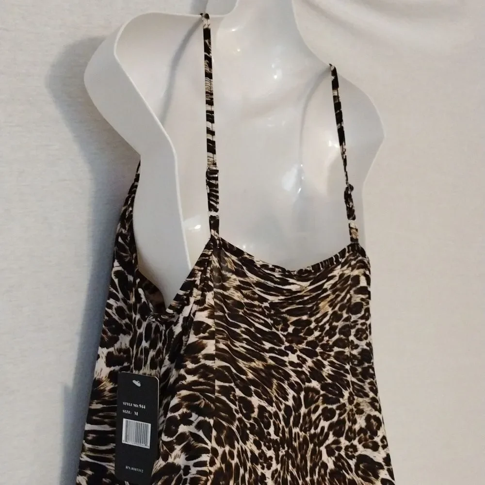 Just Love Sensual Animal Print Negligee Size Medium